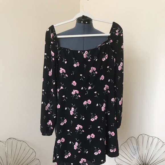 H&M Pink Flower Dress Size 8 - Picture 2 of 4